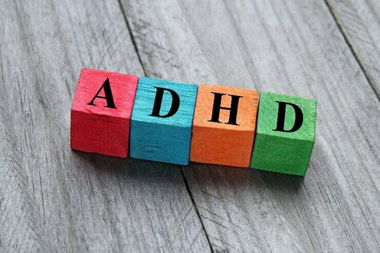 klocki z literami ADHD