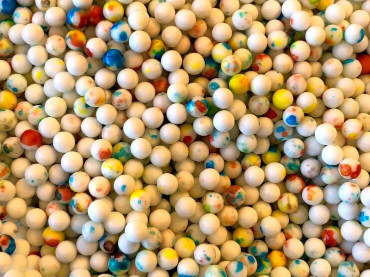 jawbreakery okrągłe cukierki białe