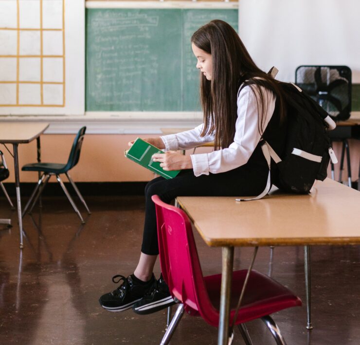 uczennica w szkole