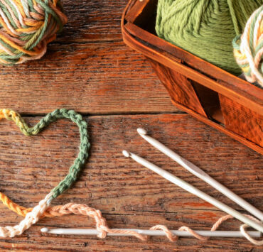 łańcuszek na szydełku włóczki